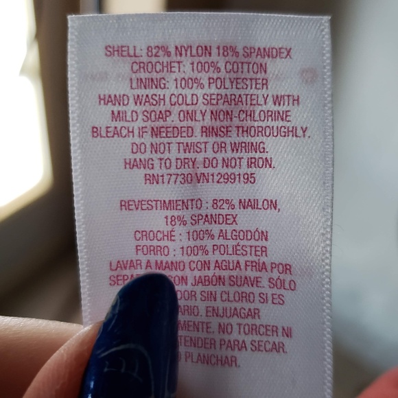 Xhiliration Crochet Triangle Bikini Top - Picture 4 of 6